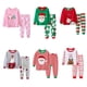 thumbnail image 2 of Conjunto de pijama de manga larga con estampado navideño para niña, para invierno xuanjing  unisex, 2 of 2