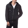 thumbnail image 2 of Pro Club Men's Heavyweight Pile Full Zip Hoodie BLKBLK-M, 2 of 5