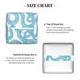 thumbnail image 5 of Fuzoiu Blue Snake Print Tissue Box Cover Holder, Square Leather Tissue Box,PU Leather Decorative Organizer for Tabletop, Bathroom, Car, Office, 5 of 7