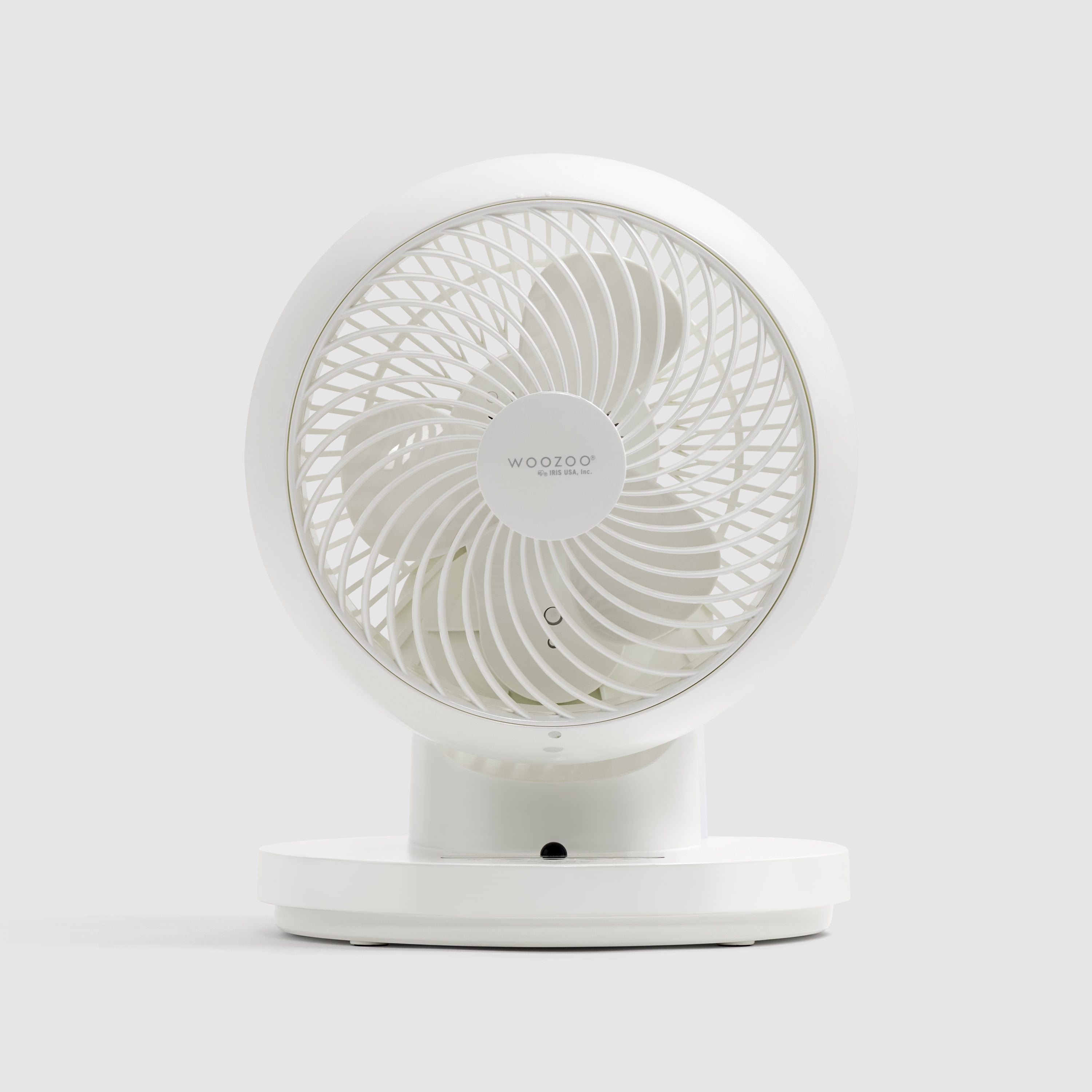 IRIS WOOZOO 360° Oscillating Fan with Remote & Timer, 3 Speed Settings, White