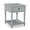 Gray, variant on Linon Mavis Side Accent Table with Drawer and Shelf in Rustic White Wood