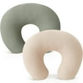 thumbnail image 1 of Fundas de almohada de lactancia Konssy Muslin Soft para recién nacido, paquete de 2, 1 of 7
