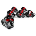 thumbnail image 2 of Krator Custom Black Skeleton Skull Bolt Nuts Screws 6mm Compatible with Suzuki Boulevard S40 S50 S83, 2 of 6