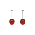 thumbnail image 2 of Pendientes de cereza para mujer, bonitos pendientes de cereza, pendientes colgantes de cereza en 3D, pendientes de cereza tropical, regalos de joyería de cereza - YuJia - 2 pares - Producto 2 pares, 2 of 4