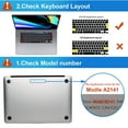 thumbnail image 4 of Keyboard Cover Skin for MacBook Pro13/16 Inch with Touch ID Keyboard Accessories Protective Skin,EU Edition, 4 of 8