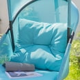 thumbnail image 3 of Barton Egg Swing Chair with Stand, Collapsible Hanging Egg Chair, Steel Frame, UV-Resistant Cushion, Indoor/Patio/Balcony, 3 of 6