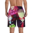 thumbnail image 3 of Invader Zim Men's Beach Shorts Swim Trunks Casual Quick Dry Board Shorts Swimwear with Mesh Lined and Pockets, 3 of 8