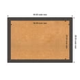 thumbnail image 6 of Amanti Art Natural Cork Board Framed Blaine Light Pewter Narrow Bulletin Board 40 in. x 28 in., 6 of 8