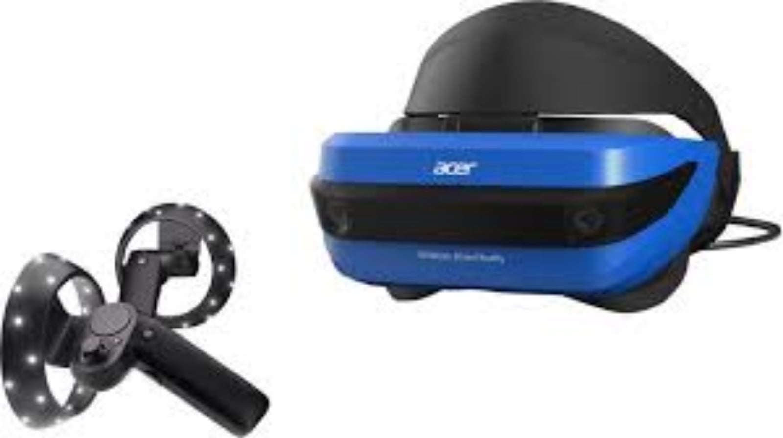 Acer Windows Mixed Reality Headset And 2 Motion Controllers For Pc Ah101 Refurbished Walmart Com Walmart Com