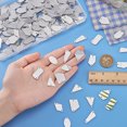 thumbnail image 3 of 240pcs 8 Styles Sew On Mirror Pieces Mirror Rhinestones Irregular Acylic Mirror Beads with Hole Flat Back Mirror Pieces DIY, 3 of 7