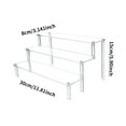 thumbnail image 3 of kttectoa Acrylic Transparent Display Rack Multi-Tier Ladder Stand for Dolls Perfume Jewelry Cosmetics Collectibles Home Organizer 11.81x5.11in 8.14in 9.84in 12.4in Christmas, 3 of 6