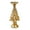 Golden-L, variant on Christmas Tree Candle Holders Vintage Resin Christmas Tree Figurine Pillar Candle Stand for Home Mantel Fireplace Decor