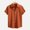 Orange, variant on Afdoent Men's Casual Shirts Casual Male Shirts Short Sleeve Loose Fit With Classic Collar Ideal For Summer Wear Versatile Male Fashion Apparel Classic Fit