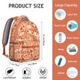 thumbnail image 6 of Leopard Print Backpack for School,Cute School Bag,Schoolbag with Adjustable Shoulder Straps & Padded Back,15.3"x11"x7.1".﻿, 6 of 6