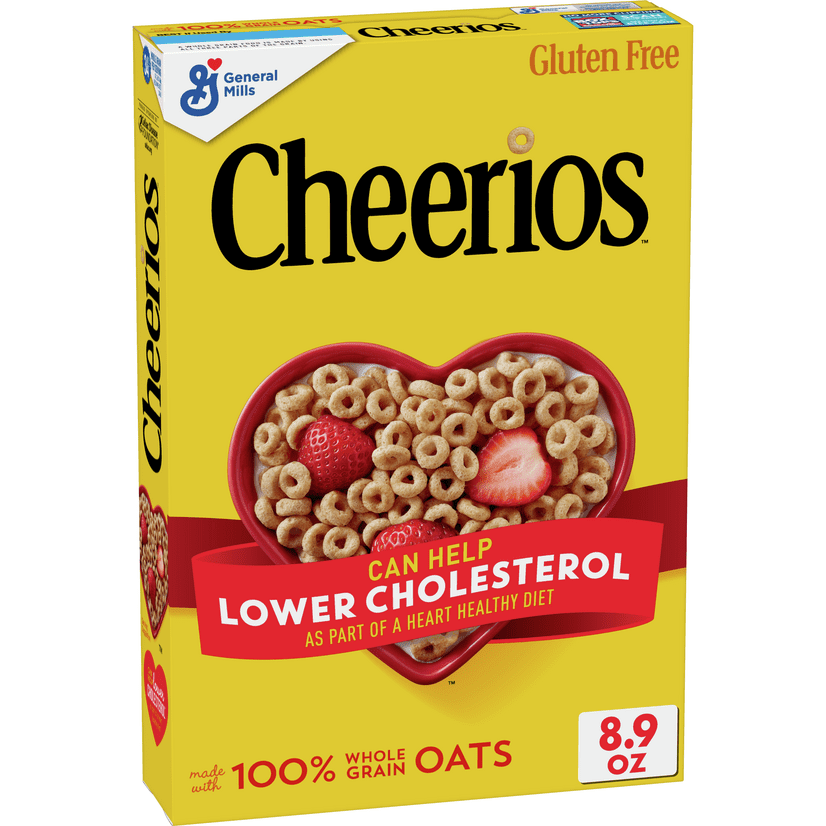 Cheerios Whole Grain Oats GlutenFree Breakfast Cereal, 8.9 oz