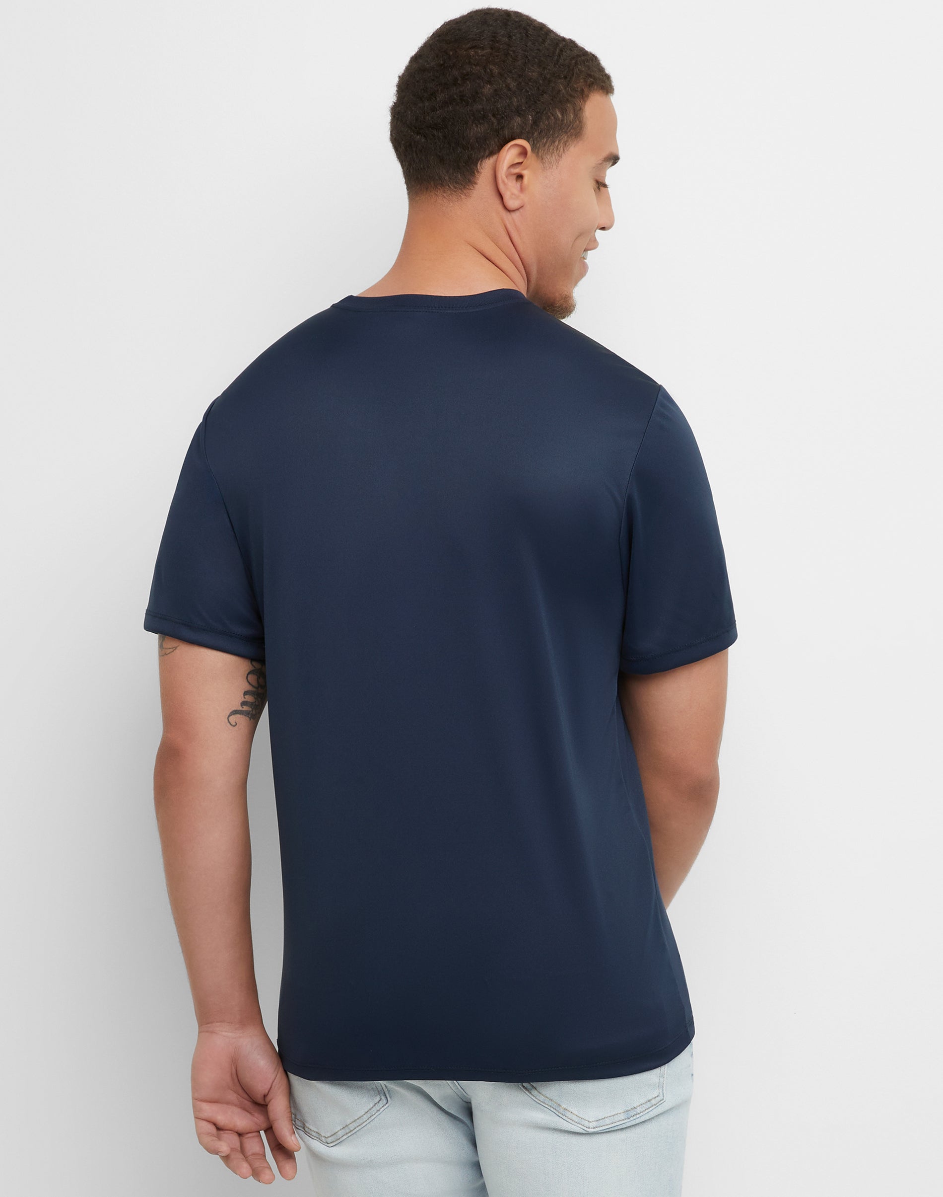 Paquete de 2 playeras Cool Dri para hombre, deportivas de rendimiento, cómodas, con ribete, ligeras 3