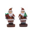 thumbnail image 3 of Miniature Statue Decorative Figures Wear-resistant Santa Claus Exquisite Snowmen Garden Figurines Doll Decor Living Room Type 1, 3 of 8