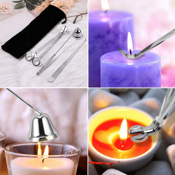 3 in 1 Set, Wick Cutter, Candle Snuffer Extinguisher, Gift for Candle Lover - Walmart.com