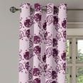 thumbnail image 2 of Ambesonne Japanese Grommet Curtain, Sakura Blossom Pattern, 50" x 108", Pale Pink Plum, 2 of 6