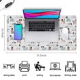 thumbnail image 5 of Long Mouse Pads for Desk,Cute Dogs Baby Desk Mats on Top Of Desks, Desk Mouse Pad Extra Large with 3mm Non-Slip Base and Stitched Edge for Gaming,Office,Work,Home 31.5"x15.7", 5 of 6