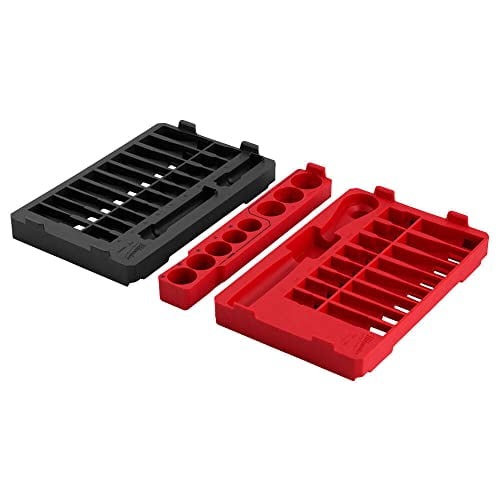 48-22-9487T 47 PC 1/2" Drive SAE/Metric Ratchet/Sockets PACKOUT Trays For Milwaukee