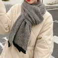 thumbnail image 4 of Men's winter scarf, soft knit scarf, 4 of 5