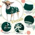 thumbnail image 2 of QBLEEV Dog Cat Sweater Christmas Snowflake Pet Warm Holiday Elk Knitwear Dog Sweater Soft Puppy Clothing Dog Winter Coat, Dog Turtleneck Cold Weather Outfit Pullover for Small Medium Dogs Cats, 2 of 8