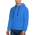 thumbnail image 3 of Wukai Dodgerblue Print Men Hoodies Fleece Sweatshirts Long Sleeve Sweaters Pullover Fall Outfits Winter Clothes-3X-Large, 3 of 7