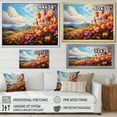 thumbnail image 4 of Designart "Denmark Multicolor Tulip landscapes II" Floral Floater Framed Wall Decor, 4 of 7