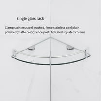 New Arrivals Bathroom Shelves, Glass Corner Shelf Triangle Wall Mounted