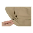 thumbnail image 5 of Foldable Wide Brim Bucket Hat with Chin Strap for Sun Protection and Outdoor Hiking Travel Beach Adventures - Khaki, 5 of 6