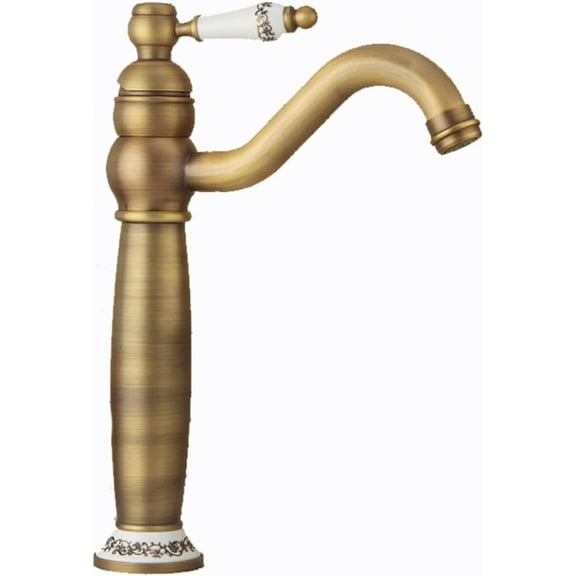 Vintage Bathroom Faucet Black, Bathroom Faucet Antique Brass, Hot and Cold Water Mixer Tap, Single Handle 1 Hole Bathroom Sink Faucet, Black