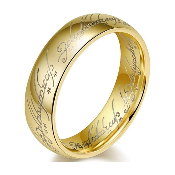 Lord of the Ring 6mm Tungsten Carbide Mens Ring Men Wedding Band Man Ring