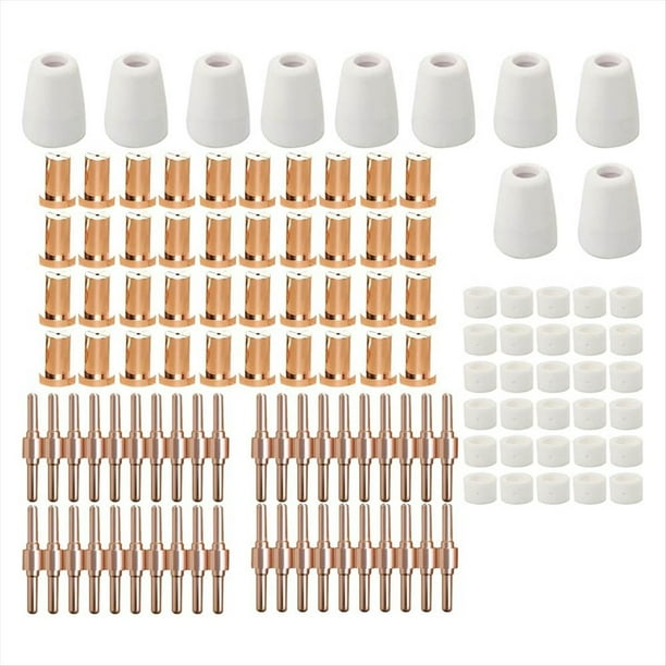 120 Piezas de Consumibles para Cortadora de Plasma PT-31 Extendidas, Consumibles para Corte con Soplete de Plasma PT31
