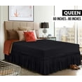 thumbnail image 2 of Skirt Utopia Bedbed Elastic Queen con cierre de microfibra de 40 cm, 2 of 6