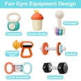 thumbnail image 4 of Asiento de coche para bebés con sonajero para gimnasio, iPlay iLearn, 7P, dentición, 3-6 m, 4 of 7