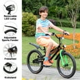 thumbnail image 5 of Glerc 20 inch Kids Bike for Child 7-13 Year Old Boys & Girls with Headlight & Kickstand, Black, 5 of 7
