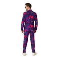 thumbnail image 3 of Suitmeister Men's Suits Retro Neon Navy - XXL Purple, 3 of 6