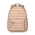 thumbnail image 1 of Geometric School Backpack Abstract Watercolor Boho Design with Rainbow Gradient and Starry Night Ocean Beach Scenery for Students, 1 of 6