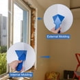 thumbnail image 5 of Unique Bargains 12pcs Inside Corner Trowel 4 Inch Drywall Corner Tool Plastic Corner Knife for Spackling Wallpaper, Blue, 5 of 5