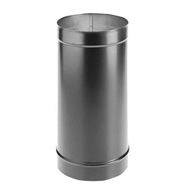 DuraVent 1612 6'' Black Single Wall Stove Pipe