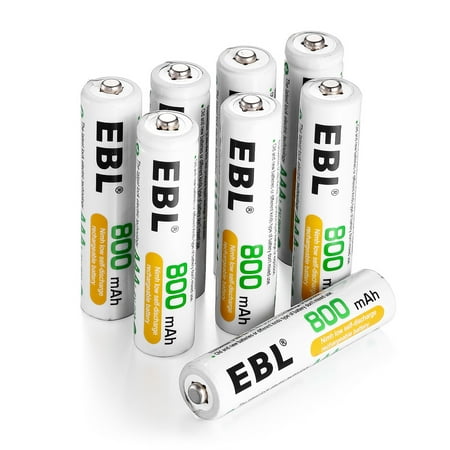 EBL 8-Pack 1.2v AAA Battery  800mAh Ni-MH Rechargeable Batteries For Cordless Phone (Best Batteries For Cordless Phones)