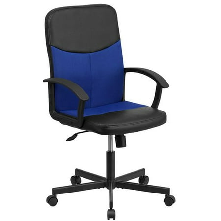 Flash Furniture Mid-Back Vinyl and Mesh Racing Executive Swivel Office Chair, Multiple Colors