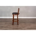 thumbnail image 5 of Sunny Designs 30" Tuscany Wood Swivel Barstool in Medium Brown (Set of 2), 5 of 7