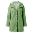 thumbnail image 5 of Lixiuxyad Zip up Jackets Womens Winter Clothes Fuzzy Lapel Open Front Long Cardigan Coat Warm Winter Outwear Jackets Green, 5 of 5