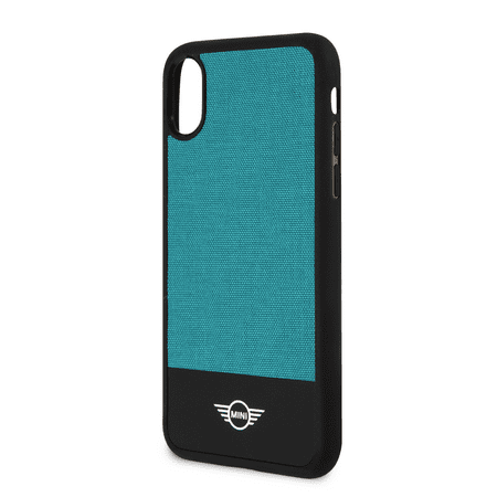Mini Cooper Slim Fit Hard Case for Apple iPhone X iPhone XS Black Caribbean Aqua Shock Absorption, Drop Protection, Scratch Resistant Easy
