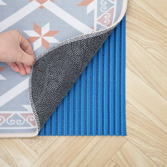 RAY STAR Cushioned Non-Slip Area Rug 25.6inx71in Pad Gripper Thick Pads Under Carpet Anti Skid Mat