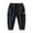 Black, variant on Odeerbi Toddler Boys Cargo Pants Cotton Drop Crotch Pants Children's Casual Work Pants Leg Tied Pants with Pockets Toddler Clothes Black