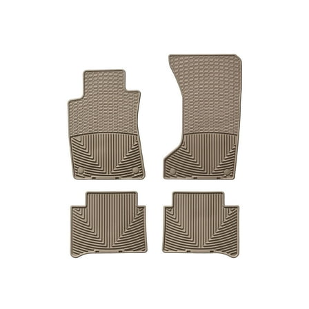WeatherTech All-Weather Floor Mats compatible with Mercedes E-Class, E 55 AMG, E 63 AMG - 1st & 2nd Row, Tan