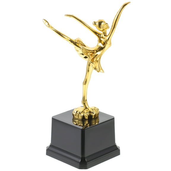 WEAVILUX dance trophy ornament Trophy Golden Plastic Commemorative Item Parties 1Set
